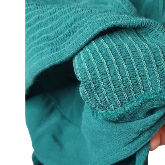 FREE PEOPLE one Palermo Top Emrald Green Women's Size XS - Picture 7 of 9